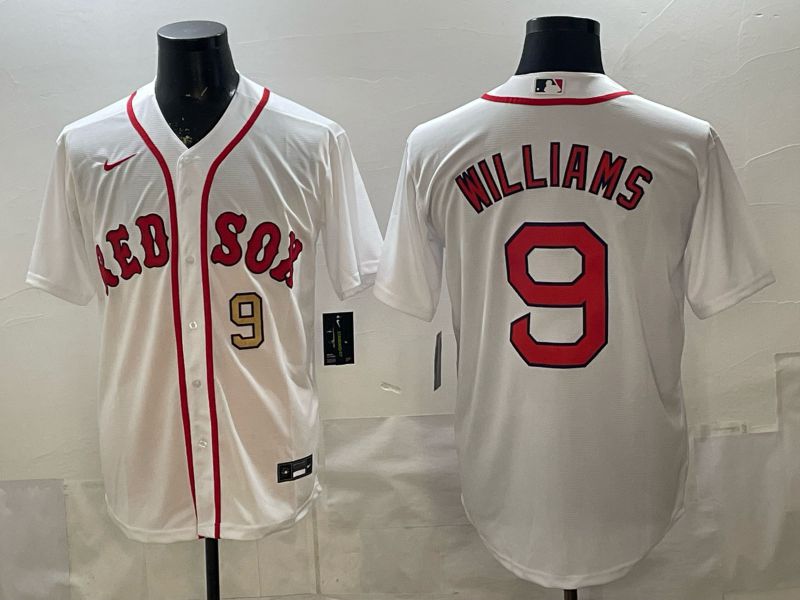 Men 2026 Boston Red Sox #9 Williams White Game Nike MLB Jersey style 002
